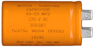 Liftmaster B387 Starter Capacitor for 1/3 Horsepower